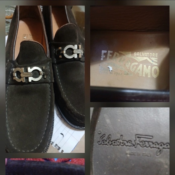Salvatore Ferragamo Men's Brown Suede Loafers
